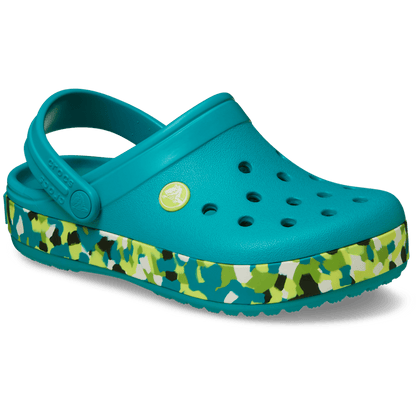 Kids' Crocband Glow Confetti Band Clog - US 1419